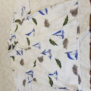 Weekenders Shirt Mens Size Large Tropical Button Up